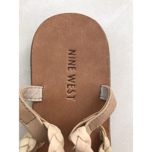 Nine West Sandals Flats Braided Strappy Emmalynol - Picture 5 of 8